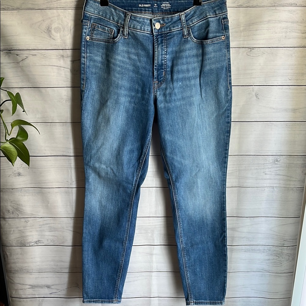 Old Navy high rise rockstar super skinny Light Blue Denim Jeans